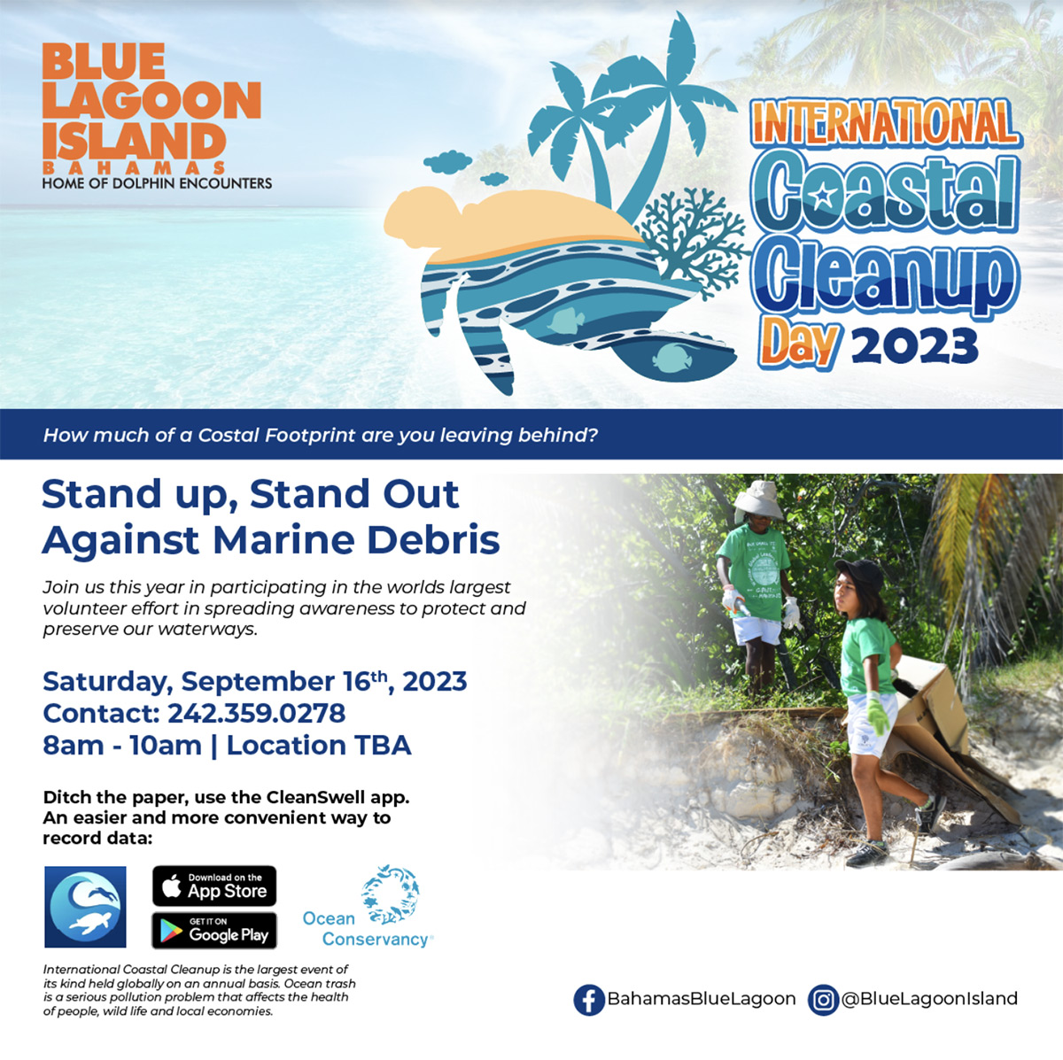 Blue Lagoon Island Presents International Coastal Clean Up 2023!