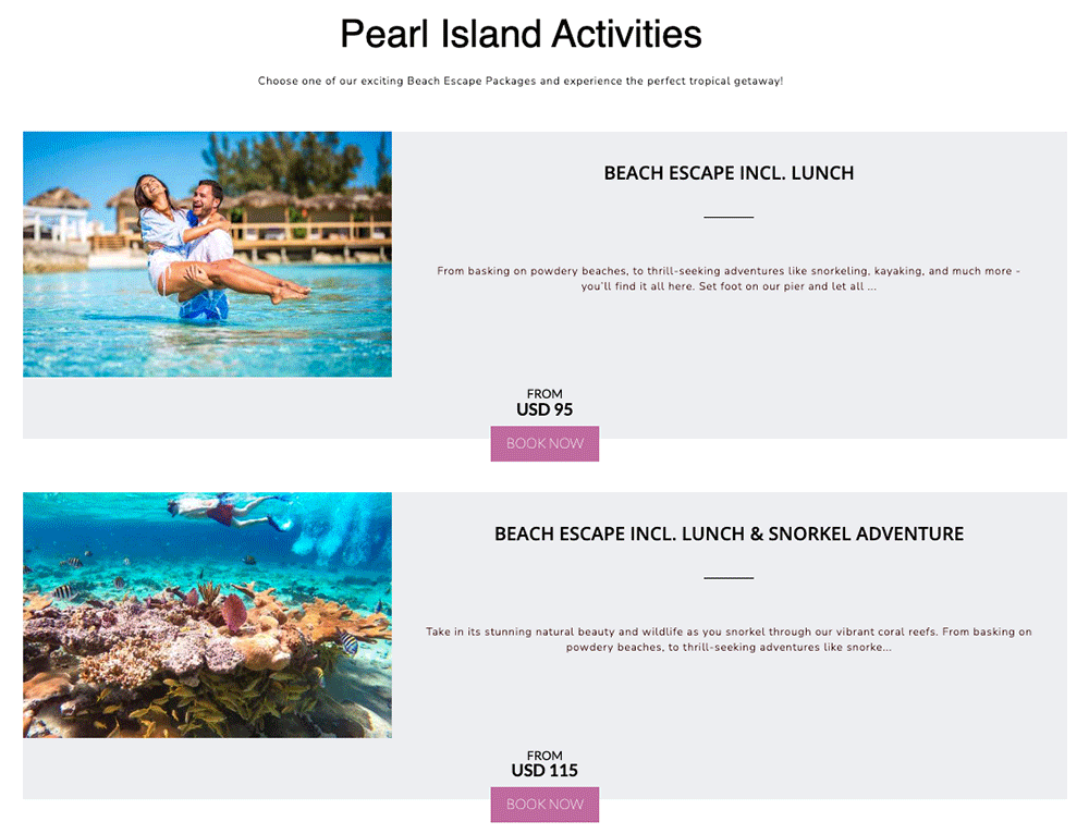 Pearl Island Beach Escape - Pearl Island Activities