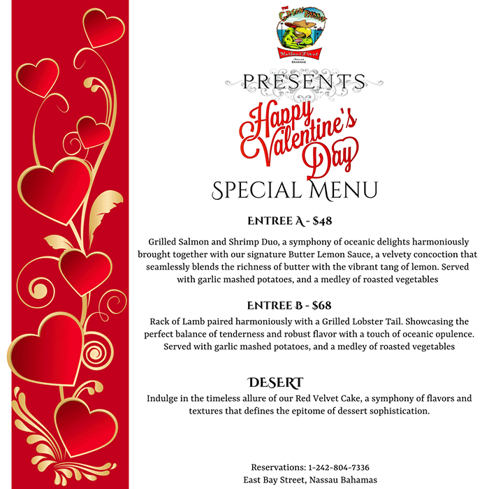 Happy Valentine's Day at The Green Parrot Bar & Grill, Feb 14th