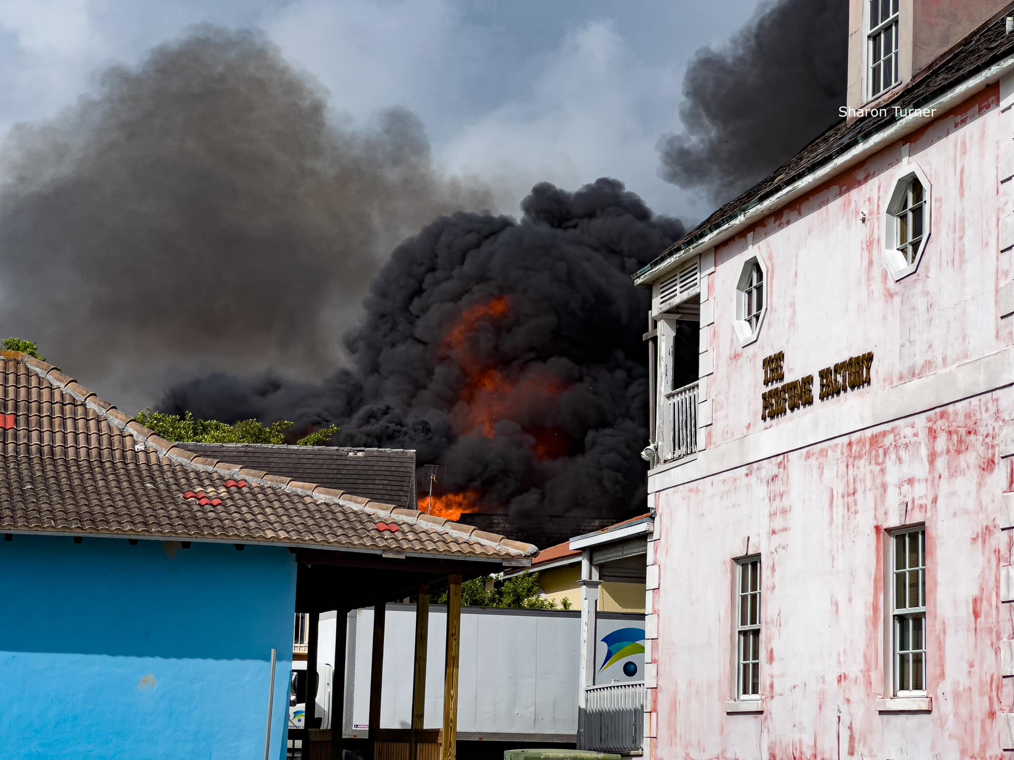 Fire at International Bazaar in Freeport Grand Bahama