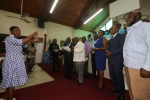 PM Davis leads visit to Macedonia Baptist for Fox Hill Day Church Service