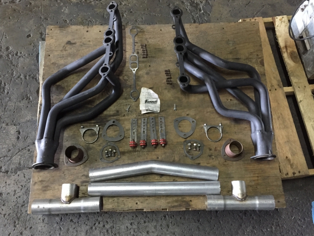 NEW EXHAUST HEADER KIT FOR Small Block CHEVY
