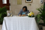 Members of the Grand Bahama Community Sign the Book of Condolence for the late Al Dillette