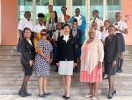 Bahamas Debutante Foundation pays a courtesy call on the Office of the Spouse of the Prime Minister